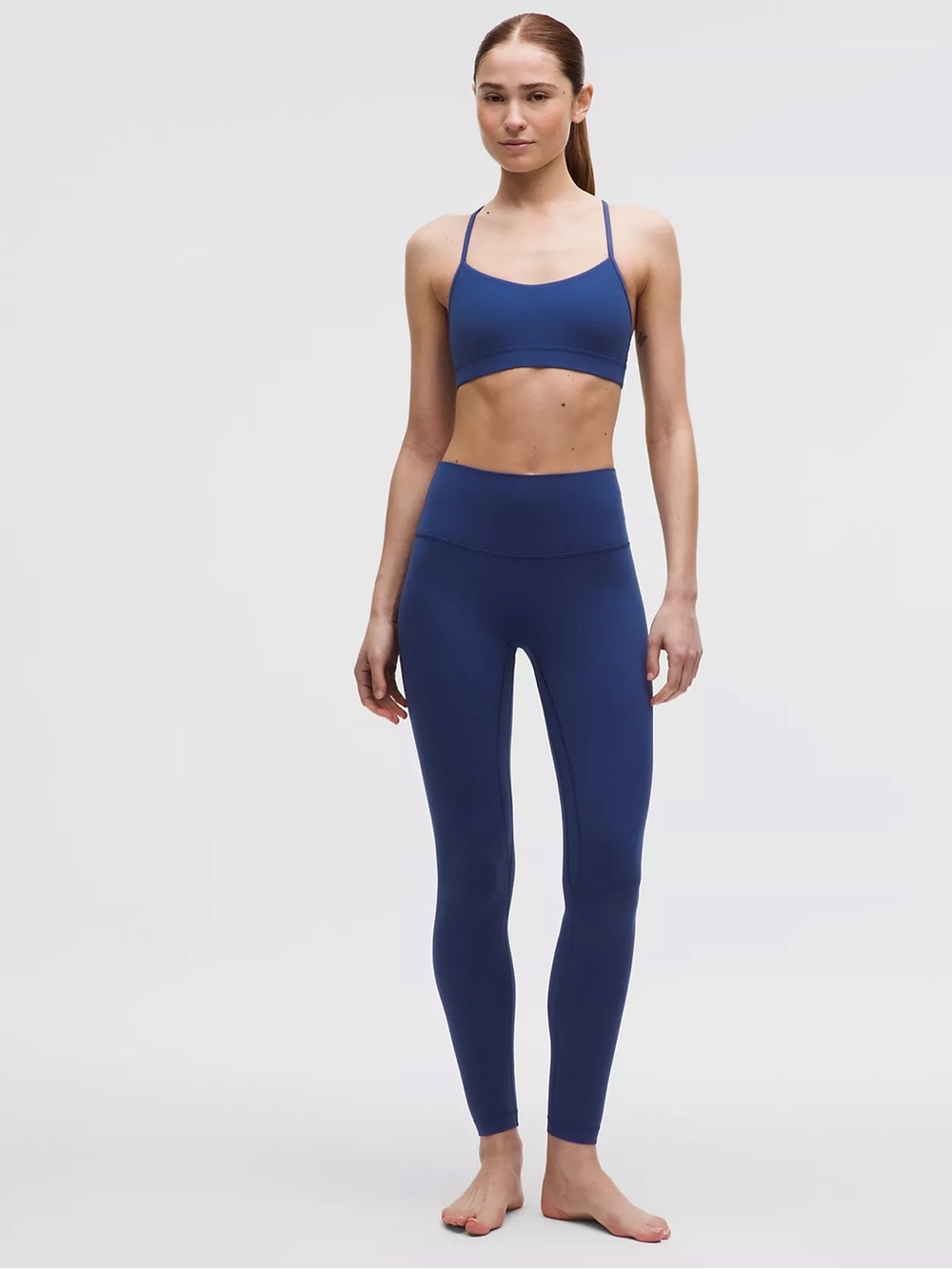 Lululemon Navy High-Rise Leggings size 6 and like new.
